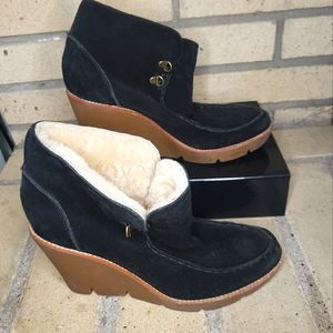 Michael Kors Black Boots, wedge heel